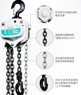高端進口手拉葫蘆的優點體現在哪些方面
