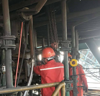 手拉葫蘆在高爐冷卻壁檢修中的應用